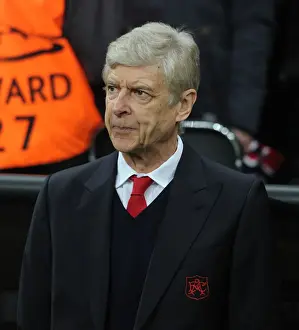 Bayern Munich V Arsenal 2016-17 Prints: Arsene Wenger Before Arsenal's UEFA Champions League Clash against Bayern Munich
