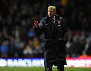 Aston Villa V Arsenal 2013-14 Prints: Arsene Wenger at Aston Villa: Arsenal vs. Villa, Premier League 2013-14