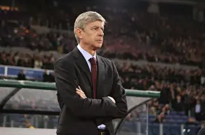 AS Roma V Arsenal 2008-9 Prints: Arsene Wenger: Battle in Rome - Arsenal's Heartbreaking 1:0 Defeat to AS Roma in the UEFA Champions League