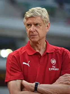 Bayern Munich V Arsenal 2017-18 Prints: Arsene Wenger at Bayern Munich Friendly: Arsenal in Shanghai, 2017