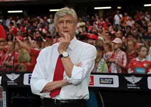 Benfica V Arsenal 2011-12 Prints: Arsene Wenger at Benfica: Arsenal's Pre-Season Showdown in Lisbon, 2011
