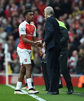 Arsene Wenger Bids Farewell: Iwobi's Substitution in Arsenal's 2016 Premier League Match vs. Watford