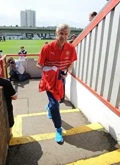 Boreham Wood V Arsenal Prints: Arsene Wenger at Boreham Wood: Arsenal Manager's Pre-Season Training