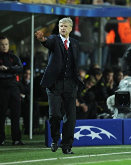Borussia Dortmund V Arsenal 2013-14 Prints: Arsene Wenger at Borussia Dortmund: Arsenal vs. Dortmund, UEFA Champions League (2013)