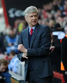 Bournemouth V Arsenal 2015-16 Prints: Arsene Wenger at Bournemouth's The Vitality Stadium (February 2016) - Arsenal Manager