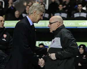 Reading V Arsenal - Capital One Cup 2012-13 Prints: Arsene Wenger and Brian McDermott Pre-Match: Reading vs Arsenal, Capital One Cup 2012-13