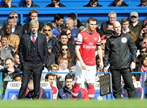 Arsene Wenger Calls on Thomas Vermaelen: Chelsea vs Arsenal, Premier League 2013-14