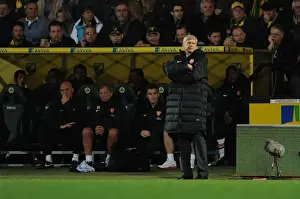 Arsene Wenger at Carrow Road: Norwich City vs Arsenal, Premier League 2012-13