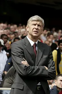 Arsene Wenger Celebrates Arsenal's 1-0 FA Premier League Victory over West Bromwich Albion (August 16, 2008, Emirates Stadium)