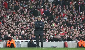 Arsenal V Portsmouth 2008-09 Prints: Arsene Wenger Celebrates Arsenal's 1-0 Victory over Portsmouth