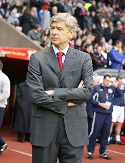 Arsene Wenger Celebrates Arsenal's 1-0 Win Over Sunderland, 2009-10 Barclays Premier League