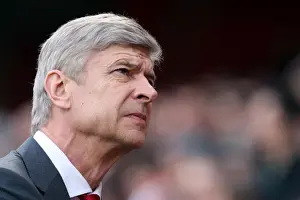Arsenal V Wolverhampton Wanderers 2009-10 Prints: Arsene Wenger Celebrates Arsenal's 1-0 Win Over Wolverhampton Wanderers