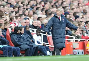 Arsenal V West Ham United 2010-11 Prints: Arsene Wenger Celebrates Arsenal's 1:0 Victory Over West Ham United