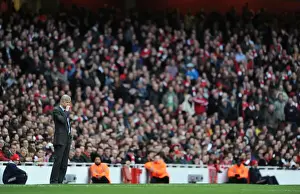 Arsenal V West Ham United 2009-10 Prints: Arsene Wenger Celebrates Arsenal's 2-0 Victory Over West Ham United