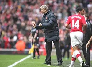 Arsene Wenger Celebrates Arsenal's 2nd Goal: Arsenal 2-1 Manchester United, Premier League Victory, 2008
