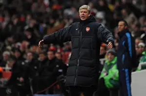 Arsenal V Partizan Belgrade 2010-11 Prints: Arsene Wenger Celebrates Arsenal's Triumph: 3-1 Over Partizan Belgrade in the UEFA Champions League