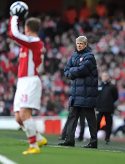 Arsenal V Burnley 2009-10 Prints: Arsene Wenger Celebrates Arsenal's Triumph over Burnley: 3-1 Barclays Premier League Victory at Emirates Stadium