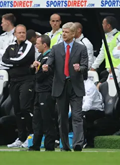 Newcastle United V Arsenal 2012-13 Prints: Arsene Wenger Celebrates Arsenal's Victory Over Newcastle United (2012-13)