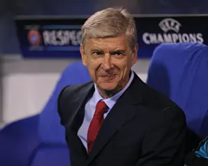 Dinamo Zagreb V Arsenal 2015-16 Prints: Arsene Wenger at Dinamo Zagreb: Arsenal Manager in UEFA Champions League (September 2015)