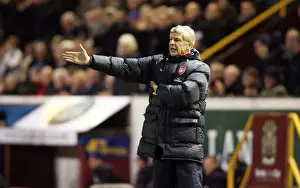 Burnley V Arsenal - Carling Cup 1-4 Final 2008-09 Prints: Arsene Wenger: Disappointment at Burnley in the Carling Cup Quarter-Final (2:0)