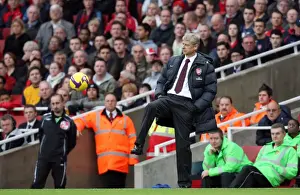 Arsenal V Aston Villa 2008-09 Prints: Arsene Wenger: Disappointment at Emirates as Arsenal Lose 0:2 to Aston Villa in Premier League