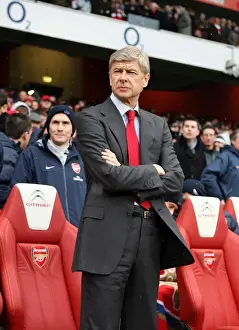 Arsenal V Everton 2009-10 Prints: Arsene Wenger: Draw Against Everton in 2010 Premier League at Emirates Stadium