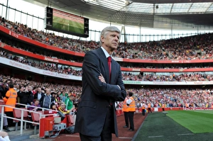 Arsene Wenger at Emirates: Arsenal vs Liverpool, 1-1 Barclays Premier League, April 17, 2011