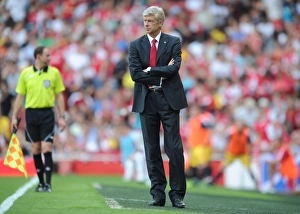 Arsenal V New York Red Bulls 2011-12 Prints: Arsene Wenger at the Emirates Cup: Arsenal vs