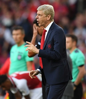 Arsenal V Seville - Emirates Cup 2017-18 Prints: Arsene Wenger at the Emirates Cup: Arsenal vs Sevilla FC, 2017