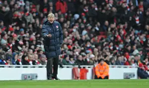 Arsenal V Everton 2009-10 Prints: Arsene Wenger at Emirates Stadium: Arsenal Ties Everton 2-2 in Premier League
