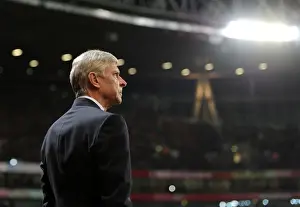 Arsenal V Newcastle United 2014/15 Prints: Arsene Wenger at Emirates Stadium: Arsenal vs Newcastle United, 2014/15 Premier League