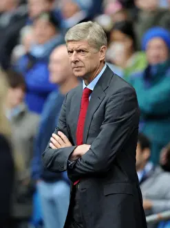 Manchester City V Arsenal 2012:13 Prints: Arsene Wenger at Etihad Stadium: A Premier League Showdown (2012-13) - Manchester City vs
