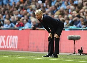 Images Dated 23rd April 2017: Arsene Wenger at the FA Cup Semi-Final: Arsenal vs Manchester City