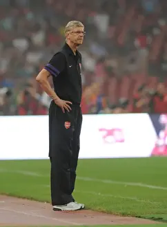 Arsenal V Man City - Pre Season 2012-13 Prints: Arsene Wenger Faces Manchester City in Arsenal's 2012 Beijing Pre-Season Clash