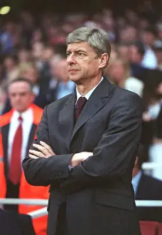 Arsenal V Manchester City 2006-7 Prints: Arsene Wenger in Focus: Arsenal's Victory Over Manchester City, 17-4-07