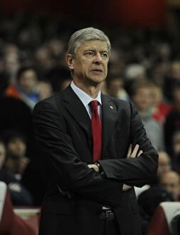 Images Dated 26th November 2011: Arsene Wenger: Focused Before Arsenal vs. Fulham (2011-12)
