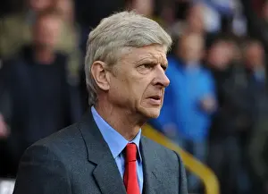 Burnley V Arsenal 2014/15 Prints: Arsene Wenger: Focused at the Turf Moor Sidelines (Burnley vs Arsenal)