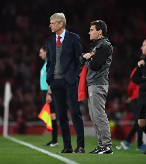 Arsenal V Doncaster Rovers - Carabao Cup 2017-18 Prints: Arsene Wenger and Gary O'Driscoll: Arsenal's Health and Success at the Carabao Cup Third Round