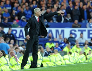 Everton V Arsenal 2014/15 Prints: Arsene Wenger at Goodison Park: Everton vs. Arsenal, Premier League 2014/15