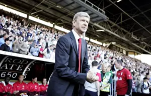 Fulham V Arsenal 2009-10 Prints: Arsene Wenger Guides Arsenal to a 1-0 Victory over Fulham in the Barclays Premier League