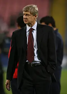 Steaua Bucharest V Arsenal 2007-08 Prints: Arsene Wenger Guides Arsenal to 1-0 Victory over Steaua Bucharest in Champions League Group H