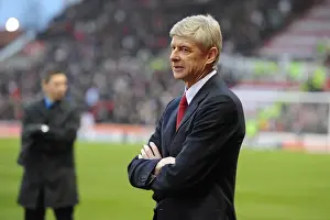 Stoke City V Arsenal 2009-10 Prints: Arsene Wenger Guides Arsenal to a 3-1 Victory over Stoke City in the Barclays Premier League
