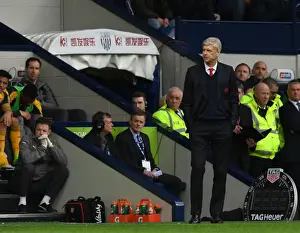 West Bromwich Albion V Arsenal 2016-17 Prints: Arsene Wenger at The Hawthorns: A Premier League Face-off against West Bromwich Albion
