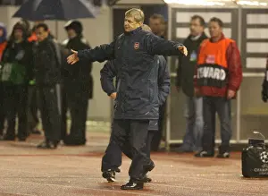 Slavia Prague V Arsenal 2007-8 Prints: Arsene Wenger at the Helm: 0-0 Stalemate Against Slavia Prague in Champions League Group H