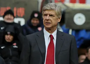 Wigan Athletic V Arsenal 2012-13 Prints: Arsene Wenger: Intense Focus Ahead of Wigan Athletic Clash (2012-13)