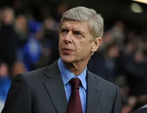 Chelsea V Arsenal 2012-13 Prints: Arsene Wenger: Intense Focus Before Chelsea vs Arsenal (2012-13)
