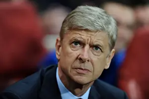 Arsenal V Borussia Dortmund 2013-14 Prints: Arsene Wenger: Leading Arsenal in the 2013-14 UEFA Champions League Against Borussia Dortmund