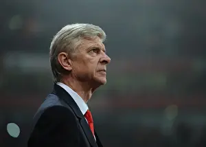 Arsenal V Borussia Dortmund 2014-15 Prints: Arsene Wenger Leading Arsenal Against Borussia Dortmund in the 2014-15 UEFA Champions League