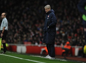 Arsenal V Cardiff City 2013-14 Prints: Arsene Wenger Leading Arsenal Against Cardiff City, Premier League 2013-14