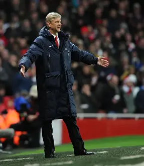Arsenal V Chelsea 2013-14 Prints: Arsene Wenger Leading Arsenal Against Chelsea in the Premier League, 2013